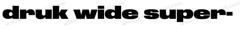 druk wide super字体转换